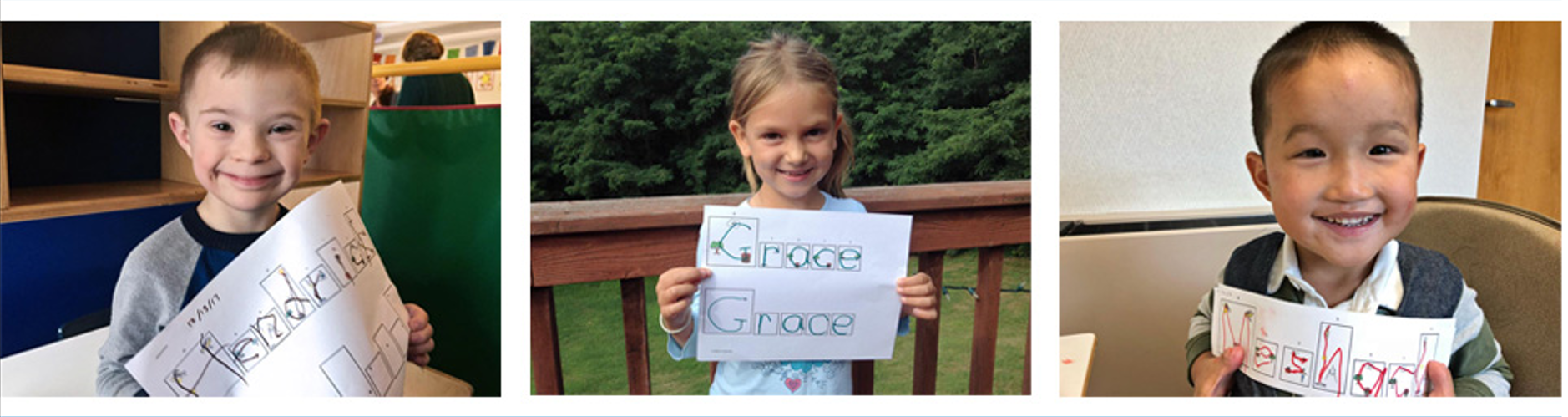 Child with worksheet